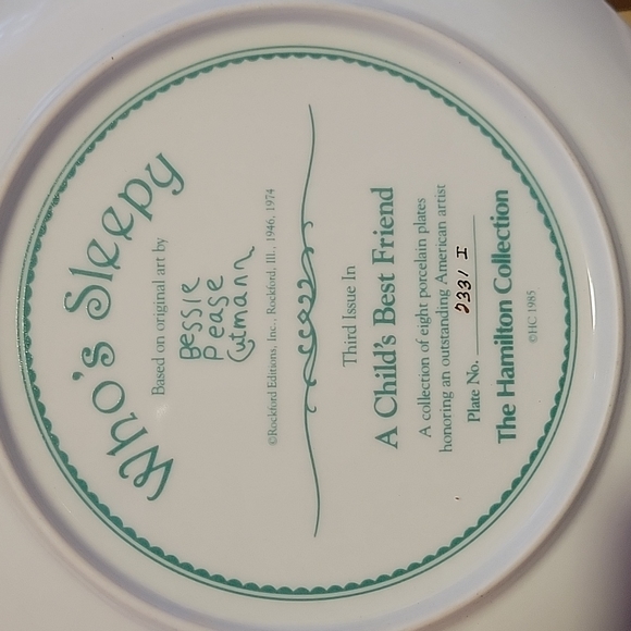 Hamilton Collection "Who's Sleepy" - Picture 3 of 5